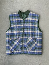 1990s Reversible Plaid/Quilted Vest