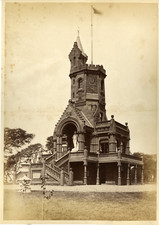 England, Kilmarnock, Scotland, Burns Monument at Kay Park Vintage Albumen Print