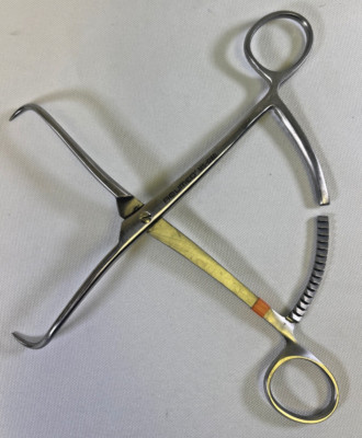 Acumed MS-1280 Bone Reduction Forceps 8  Sharp Points Orthopedic Trauma