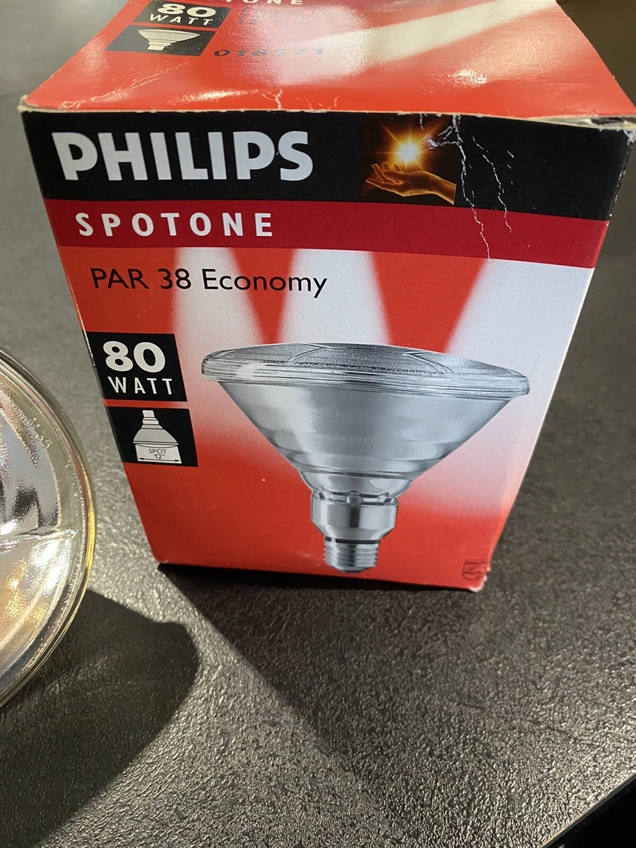 PHILIPS SPOTONE 80watt PAR 38 ECONOMY 240V E27 E5 12 SPOT eBay
