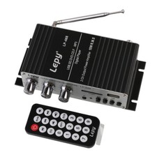 Lepai LP-A68 DC12V USB & FM Mini Amplificatore di Potenza Auto + Telecomando IR