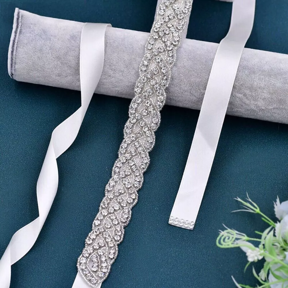 Plus size top rhinestone belt