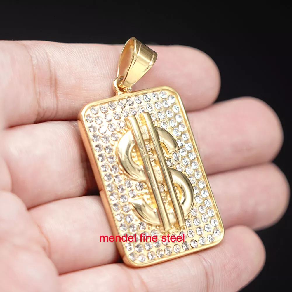 Dollar sign cheap dog tag