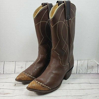 Bottes Western Vintage NOCONA L64 Miss Lady - Femme - US 4.5 B - Cuir Marron