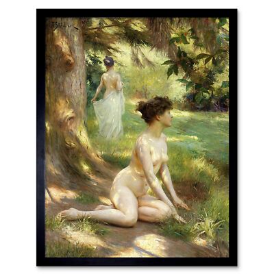 Julius Leblanc Stewart Sunlight Old Master Painting 12X16 Inch Framed Art Print
