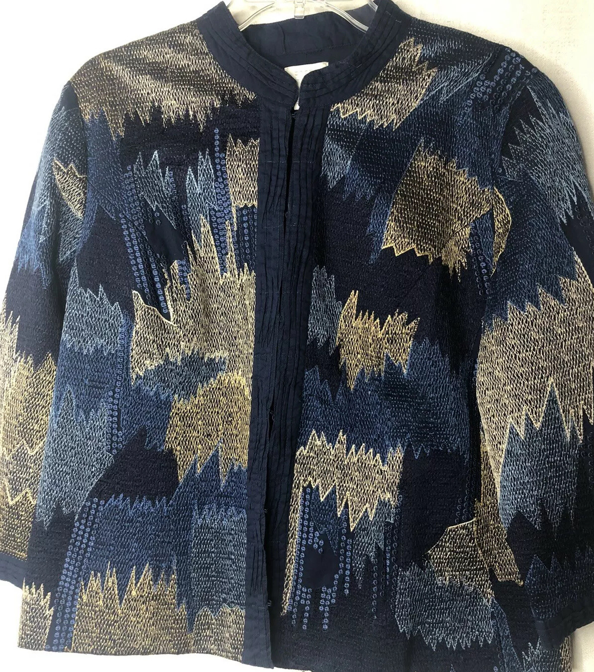 Jacket Medium Chicos 2 Lightweight Hook Close Mod… - image 1