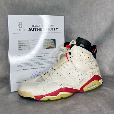 Michael Jordan Game Worn Autographed Shoe Air Jordan XI With