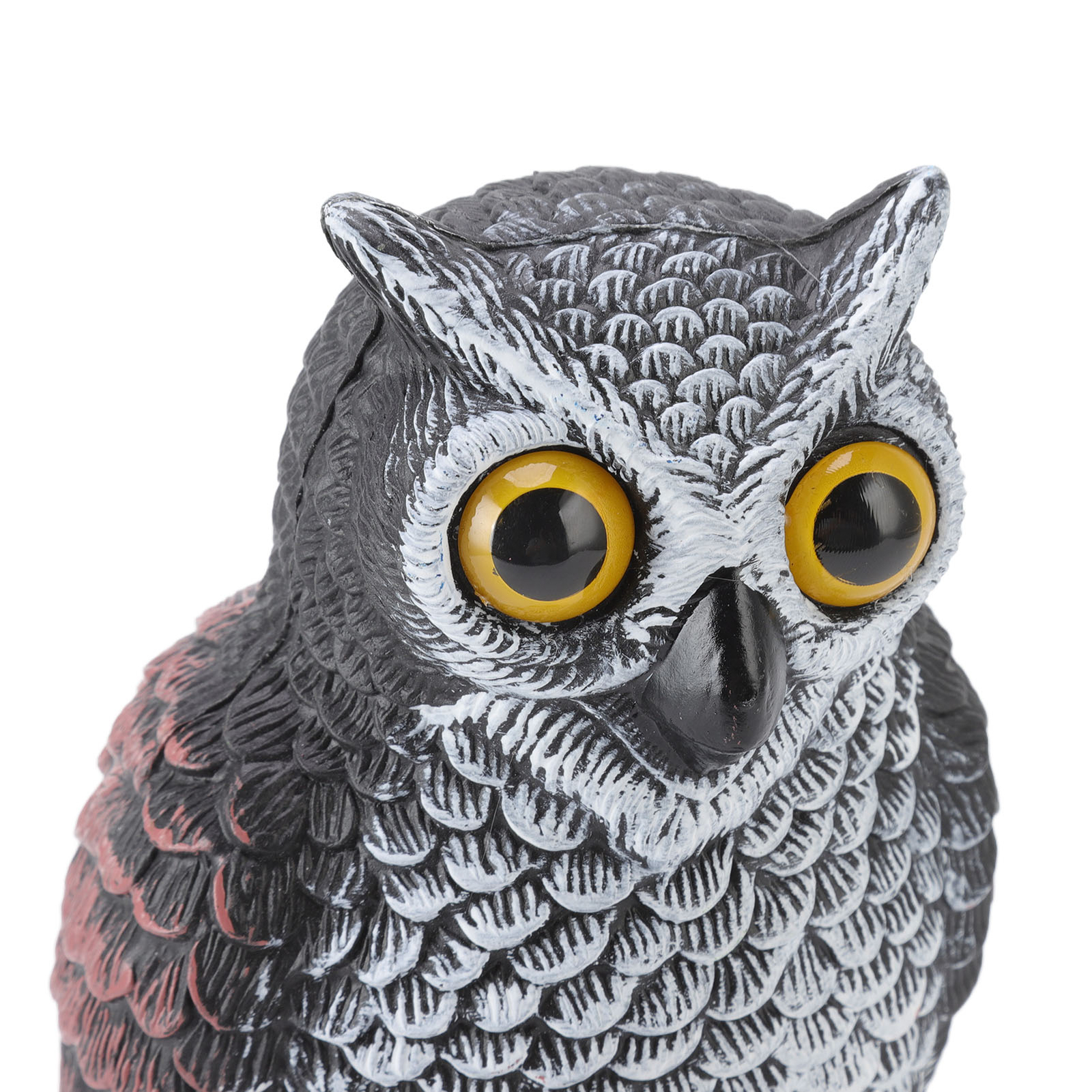 Owl Decoys To Scare Birds Away Fake Tree Owl Statue Plastic Scarecrow