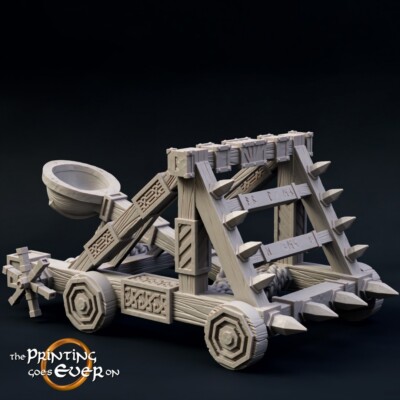 Dwarven Catapult 28mm miniatures fantasy dungeons and dragons miniature