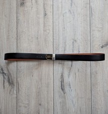 Pierre Cardin vintage Reversible Logo Brown Black leather Belt for Men size 120