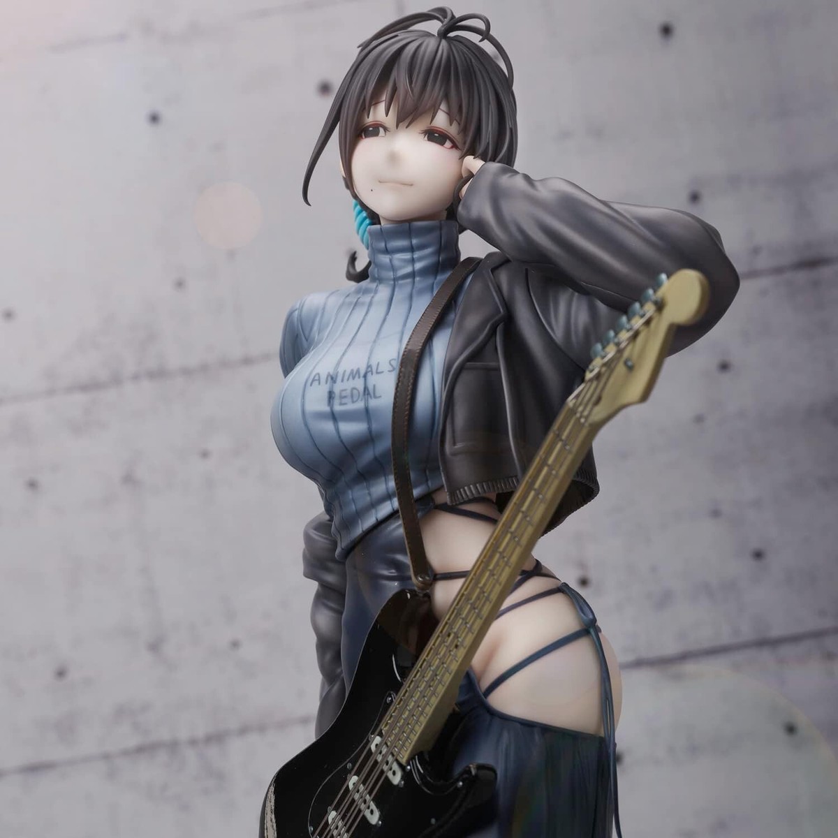 hitomio16 Illustration Guitar Sisters (Mei Mei) Backless Dress