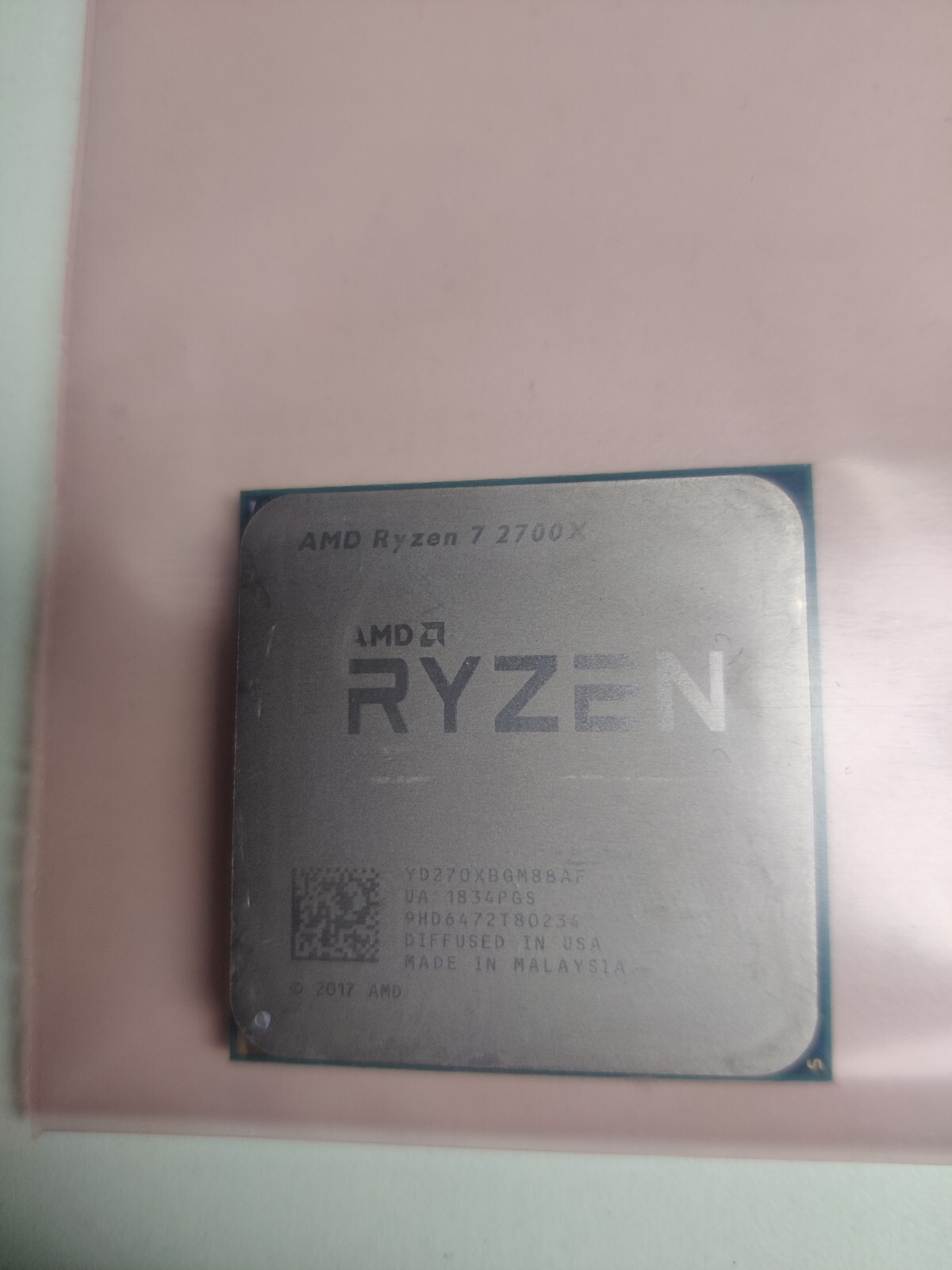 AMD Ryzen 7 2700X - 3.7 GHz - Eight Core (YD270XBGM88AF) CPU Processor ...