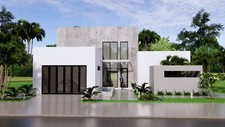 Modern House Plan 16x18 Meter 54x59 Feet 3 Beds 3 Baths Full Plan (A4 Hard Copy)