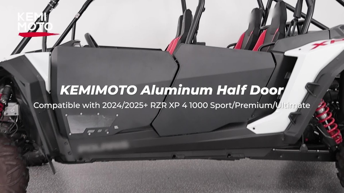 Heavy Duty Aluminum Half Doors for Polaris RZR XP 4 1000 2024-2025