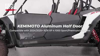 Heavy Duty Aluminum Half Doors for Polaris RZR XP 4 1000 2024-2025