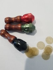 Juego de 3 piezas pipas americanas sneak a toke con pantallas de latón