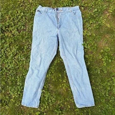 Vintage Delta Burke Jeans Women’s 16 High Rise Light Wash Tapered Leg Mom Jeans