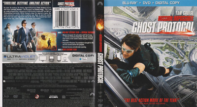 Mission: Impossible - Ghost Protocol (Blu-Ray + DVD, 2 Disc Set) W/case