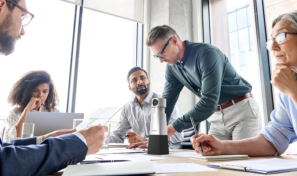 Philips PSE0550 SmartMeeting HD-Audio und -Videokonferenzlösung Lautsprecher Cam - Bild 2 von 4