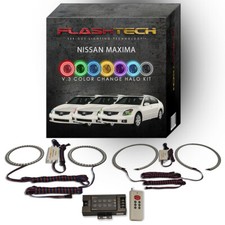 Rgb Multi Color Led Halo Kit With Rf Remote For 07-08 Nissan Maxima Headlights Rgb Multi Color Led Halo Kit With Rf Remote For 07-08 Nissan Maxima Headlights
