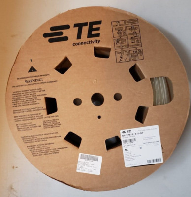 250ft Spool of Raychem 3/4'' Clear Heat Shrink Tubing RT-375-3/4-X-SP Shrinks 50%