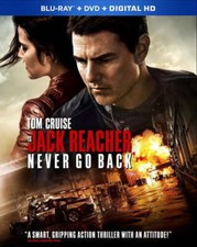 Jack Reacher: Never Go Back Blu-ray  DVD  Walmart Exclusive New