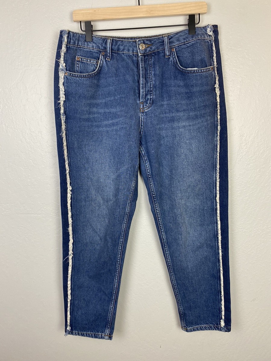 Topshop Moto Hayden Boyfriend Denim Jeans Button Fly W 30 L 30 Two