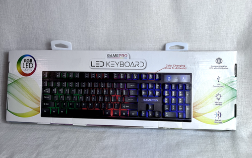 GamePro LED Keyboard English Multicolor Backlit Keycaps USB Connectivity Gaming - Picture 10 of 11