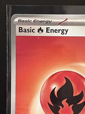 Pokmon TCG Basic Fire Energy Scarlet & Violet - Base Set 002 | RARE DOT  ERROR | eBay
