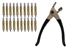 20 each C3/16 Cleco Fasteners Made in USA w/ Pliers
