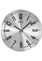Bulova C4646 Silhouette Clock, Brushed Stainless Steel Finish, New, Free Shippin on sale Bulova C4646 Silhouette Clock, Brushed Stainless Steel Finish, New, Free Shippin on sale