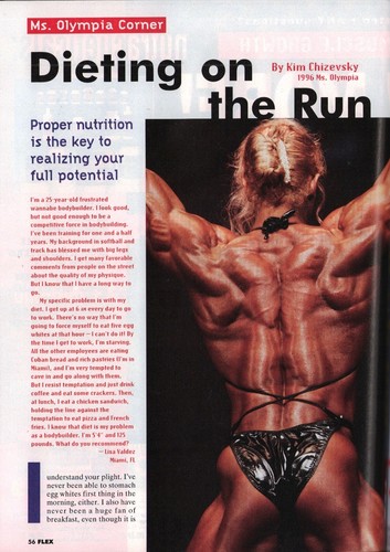 Flex Magazine 06/1997 Michelle Andrea Suzan Kaminga Yolanda Hughes Kim Chizevsky - Picture 9 of 12