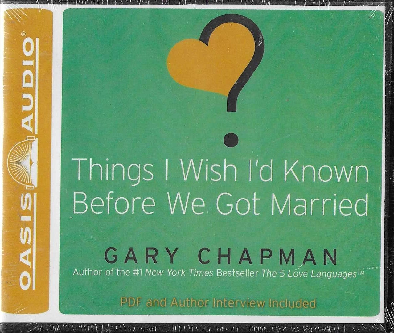 Things I Wish I'd Known Before We Got Married by Gary Chapman (2010, CD) New - Gary Chapman
