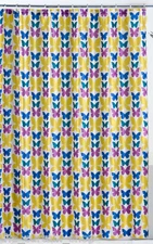  Butterflies 70-inch x 72-inch Fabric Shower Curtain Lorraine Home Fashions