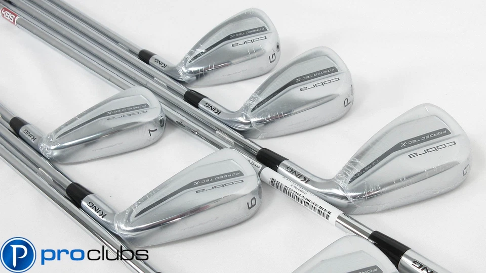 NEW COBRA '2022 KING FORGED TEC-X IRONS 5-PW,GW STEEL KBS REGULAR #413413 - Image 3 of 4