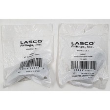 Combinación de codo de inserción Lasco 1/2" 90 grados Lote de 2 accesorios de tubería PVC MPT codo