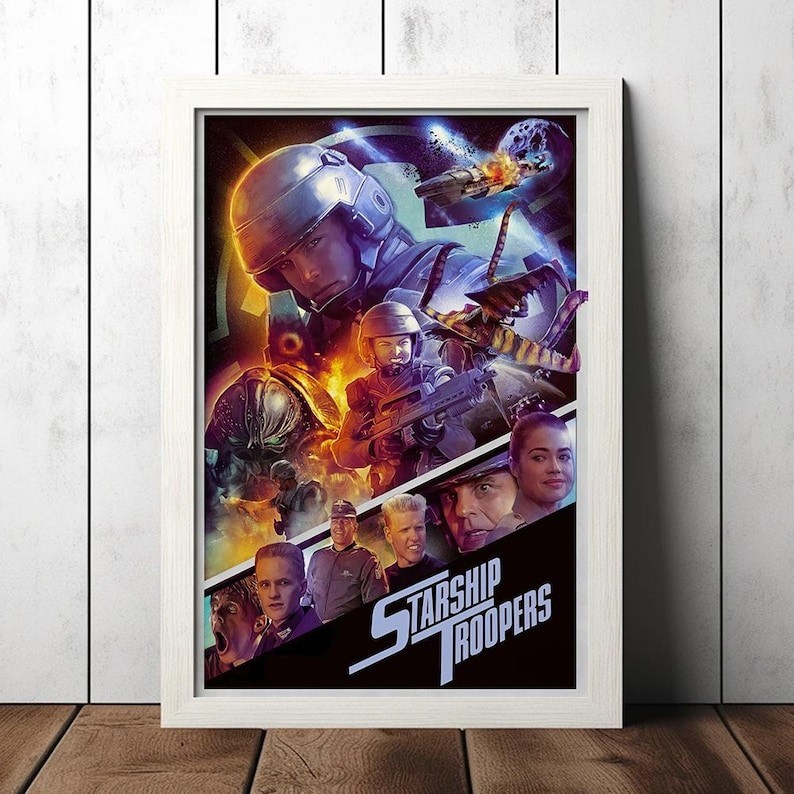 Starship Troopers Sci Fi Action Cult Film Poster Stampa foto 4