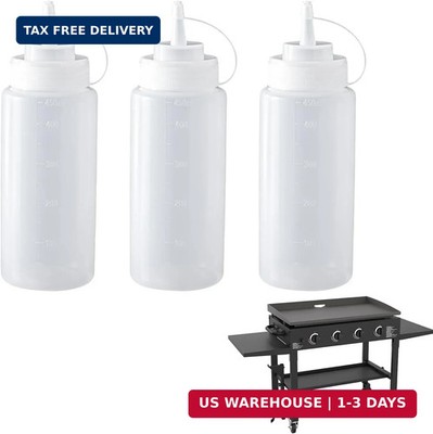 Squirt Bottles Compatible with Blackstone Grill - 16 OZ Empty Squeeze Bottles wi