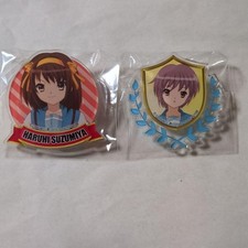 The Melancholy of Haruhi Suzumiya Acrylic Badges Haruhi Yuki 2-Piece Set