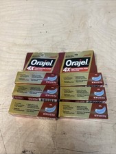 6 Orajel Maximum Strength Toothache Gum 4x Medicated Gel Lot Oral Pain 2028