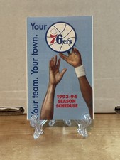 1993 / 94 Philadelphia 76ers Pocket Schedule , The Sports Authority