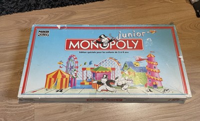 Monopoly Junior Gesellschaftsspiel PARKER 1994 AUF FRANZÖSISCH KOMPLETT