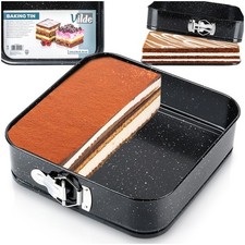 Backform Tortenform Granitform Kuchenform Springform aus Granit 24x24x6,8 cm