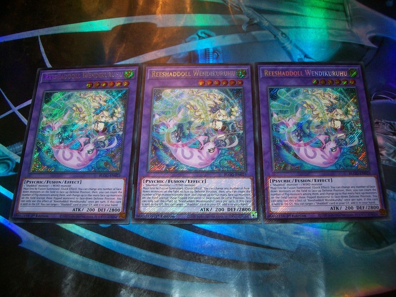 3x Reeshaddoll Wendikuruhu 1st Edition Secret Rare BLGG-EN023 Yu-Gi-Oh!