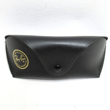 Ray Ban Sunglasses Glasses Case Hard Soft Shell With Belt Loop Black Semi Hard