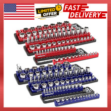 6-piece Magnetic Socket Organizer Set For Easy Tool Box Storage