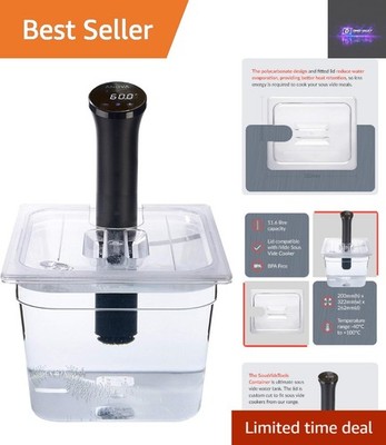Profi Sous Vide Behälter - 11,6 Liter, unzerbrechlich & energieeffizient