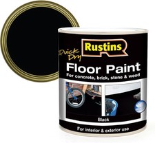 RUSTINS Quick Dry Floor Paint Black 2.5ltr