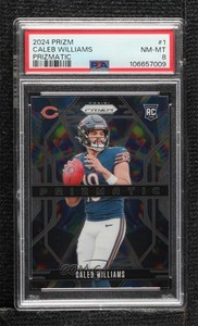 2024 Panini Prizm Prizmatic Caleb Williams #1 PSA 8 Rookie RC