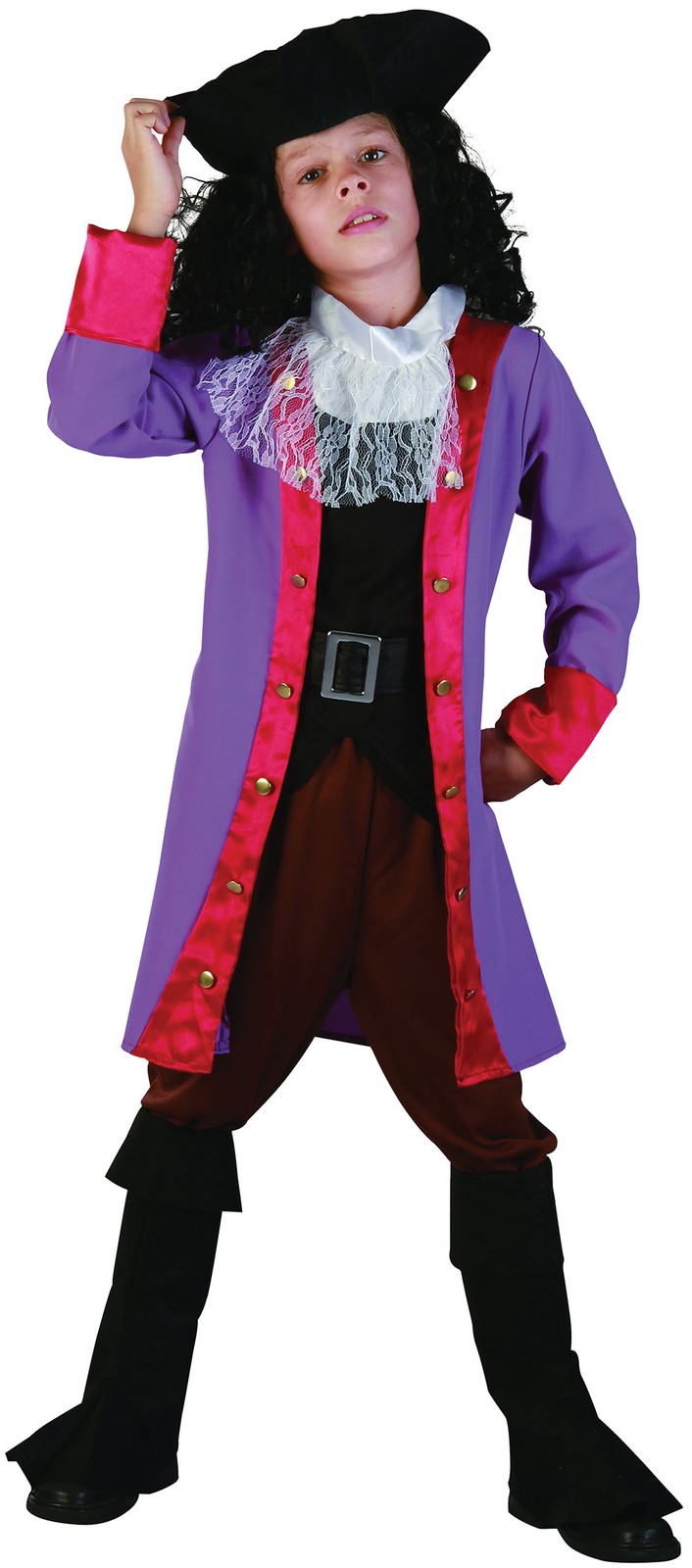 Childs Pirate Captain Hook Fancy Dress Costume Age 5-7 Years